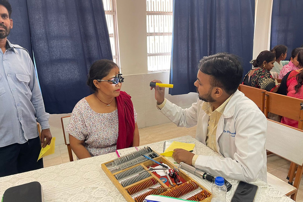 An Eye Camp for the School Buses Staff