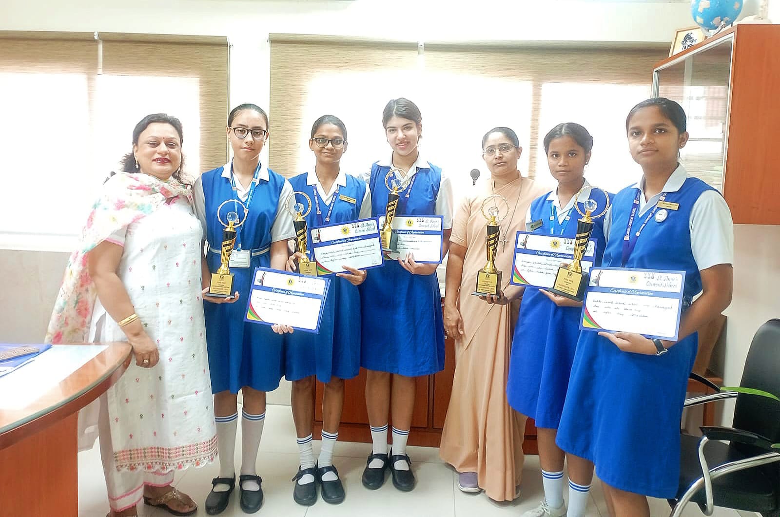 Carmel students win laurels at St Anne's Inter School Competitions 